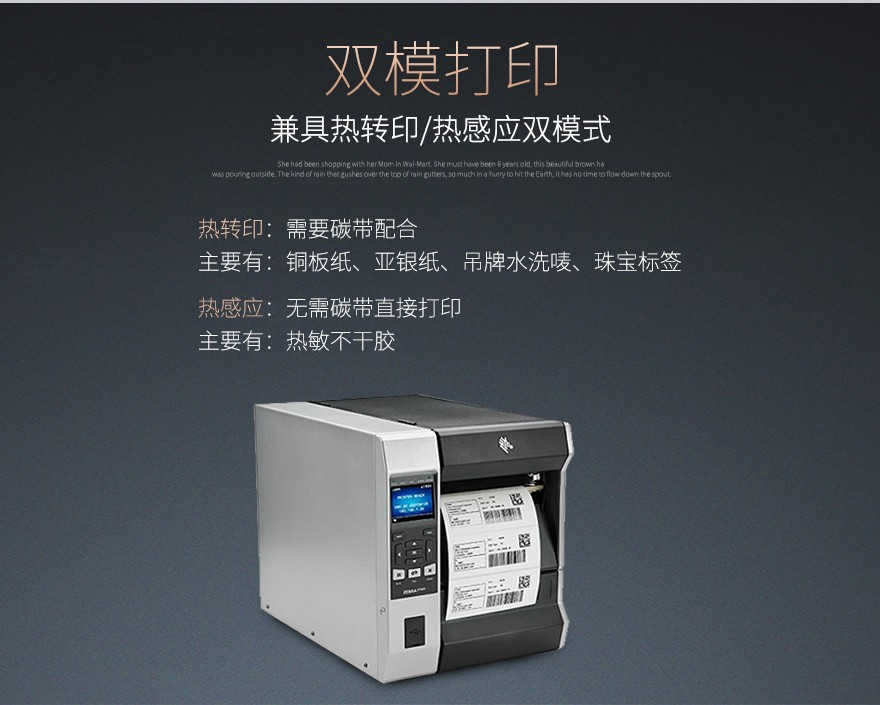 斑馬zebra ZT620 工業標簽打印機